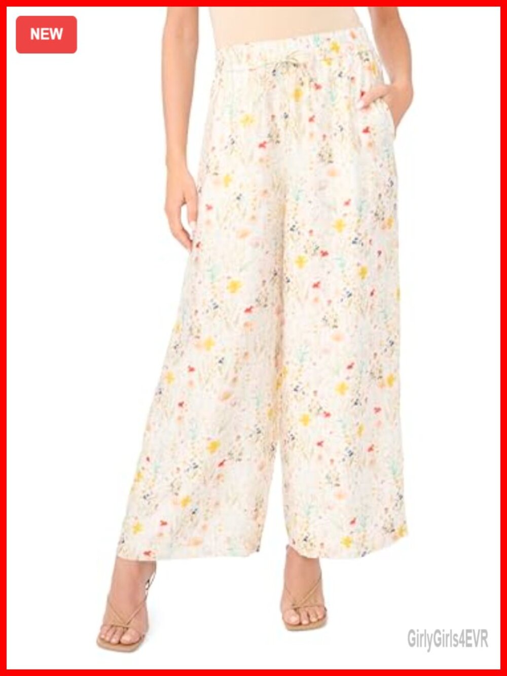 Vince Camuto Angled Hem Pull On Pants Mid Rise Straight Leg